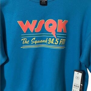 Netflix Stranger Things Oversized Fleece Sweatshirt WSQK The Squawk 94.5 FM